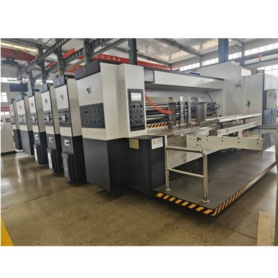 3 kleuren volledig automatische hoge snelheid gegolfde kartonplaat Flexo-printing Slotting Die Cutting Machine