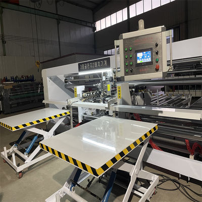 Papiervormmachine Semi-Auto Twee-hoofd Stitcher gegolfde gedrukte karton Stitching Packing Machine