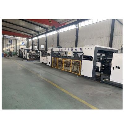 Geavanceerde golfkartonbox flexodrukmachine met slotter karton folder gluur
