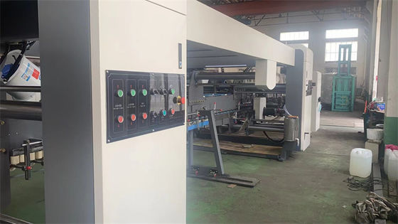 5500 KG Automatische Flexoprinter Slotter Die Cutter Inline Folder Gluer Machine Voor Grofed Box Machine Ffg Case Maker Machine