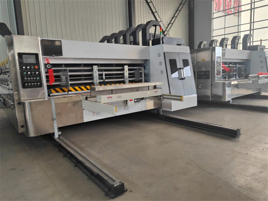 5500 KG Automatische Flexoprinter Slotter Die Cutter Inline Folder Gluer Machine Voor Grofed Box Machine Ffg Case Maker Machine