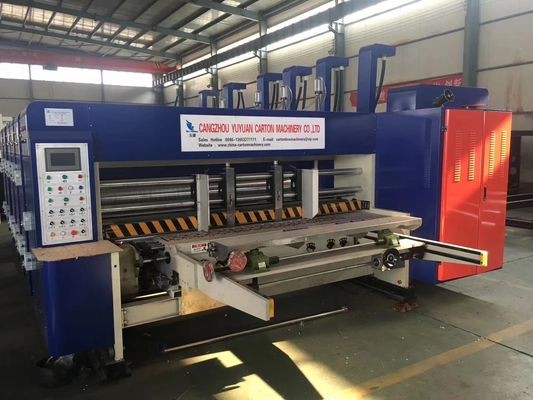 5500 KG Automatische Flexoprinter Slotter Die Cutter Inline Folder Gluer Machine Voor Grofed Box Machine Ffg Case Maker Machine