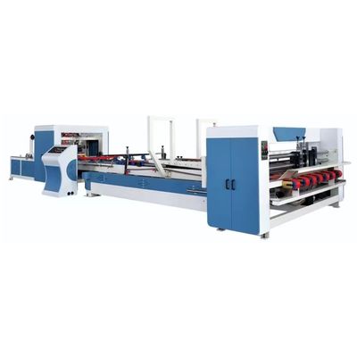 30-150 mm Nail Distance Range Automatic Folding Gluing Machine voor gegolfde kartonnen dozen