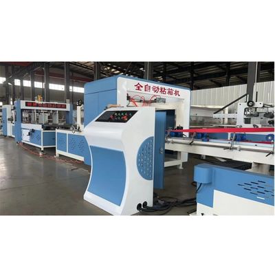 30-150 mm Nail Distance Range Automatic Folding Gluing Machine voor gegolfde kartonnen dozen
