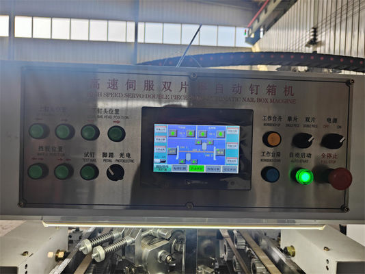6kw half-automatische dubbelgewrichtsteekmachine voor kartonnen doos