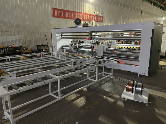 6kw half-automatische dubbelgewrichtsteekmachine voor kartonnen doos
