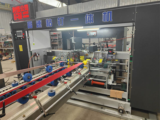 30-150 mm Nagel afstand bereik nauwkeurigheid Aanpassing Karton Naaien Stapeling Machine