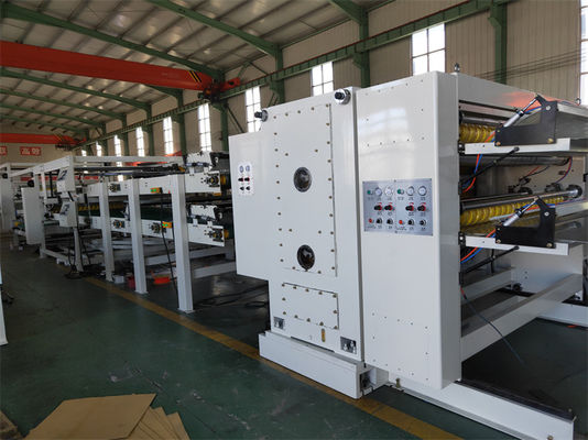 Textiel Full Automatic Geautomatiseerde Karton Box Paperboard Productie Lijn met 0,75KW Frequency Control