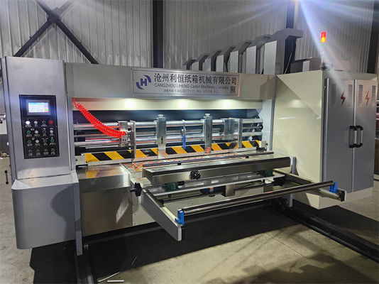 4 Kleurflexodrukmachine voor het drukken van kartonnen dozen en gegolfde kartonnen vellen