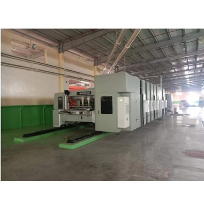 1000 kg Gewicht 4 Kleurenprinter Slotter Flexo Printing Slotting Die Cutting Machine