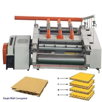 Carton Oblique Single Facer Corrugation 2 Ply Corrugated Cardboard Sheet Making Machine (Karton voor het maken van een enkelzijdig gewalst karton)