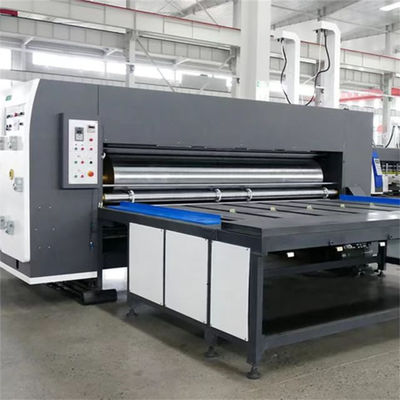 Stabiel in de keten voeding 2 Kleur golfplaat Flexo Printing Rotary Slotting Machine