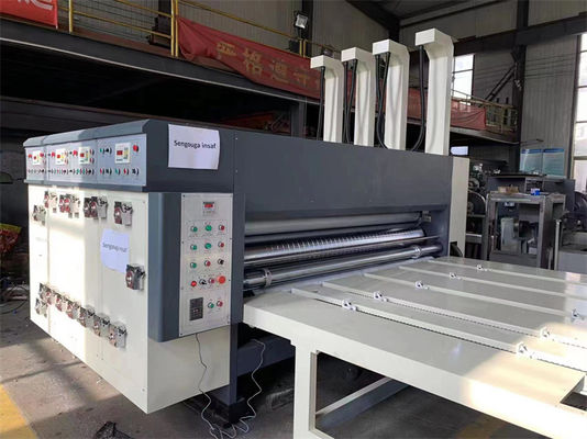 Paper Forming Machine Semi Automatic Printer Slotter met keten voedingsproductielijn