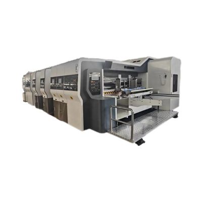 Automatische High Definition Flexo Printing Slotting Rotary Die Cutting Met Stacker Machine