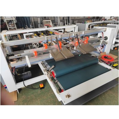 380V semi-automatische golfkarton twee stukken karton doos folder Gluer Machine voor het vormen van papier
