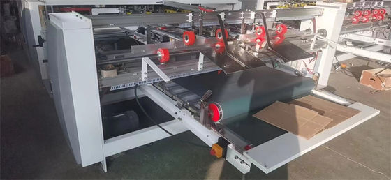 380V semi-automatische golfkarton twee stukken karton doos folder Gluer Machine voor het vormen van papier