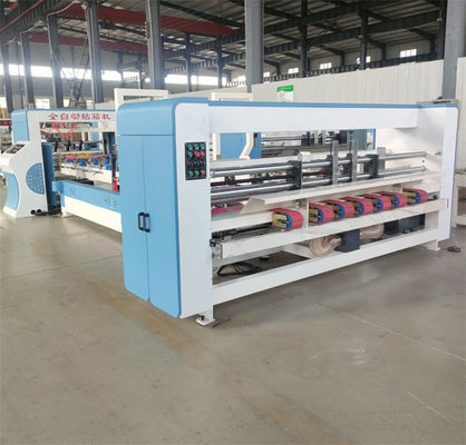 380V High Speed Gluing Stitching Machine voor het vouwen van gegolfde kartonnen dozen in één machine