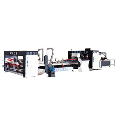 Papiervormende machine voor het vouwen en kleven van golfkartonnen dozen in voedingsmiddelen en dranken
