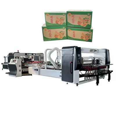 Voedingsmiddelen en dranken winkels gegolfde kartonnen dozen automatische folder gluur met 380V spanning