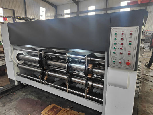 Elektrisch aangedreven drukmachine voor het maken van golfkartonnen dozen