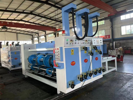 Semi-automatische flexodrukmachine 2 3 4 kleurenprinter Slotter Die Cutter Machine