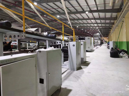 Productielijn voor 5 lagen golfkarton voor bouwmaterialen winkels Elektro-verwarming