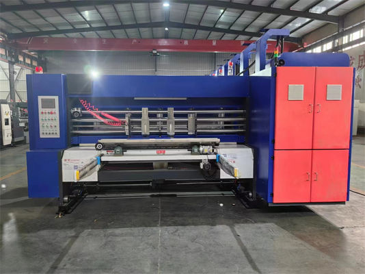 Automatische Flexodruk- en snijmachine voor golfkarton