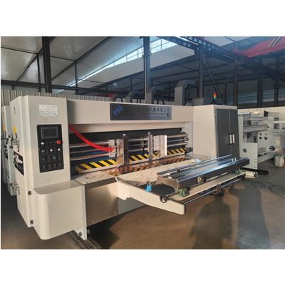 Volledig automatische 2 kleur Flexodruk Slotter Rotary Die Cutting Packaging Machine