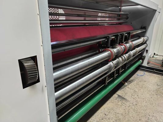 Hoge snelheid PLC automatische gegolfde kartonprinter voor kartonpapiervormende verpakkingen