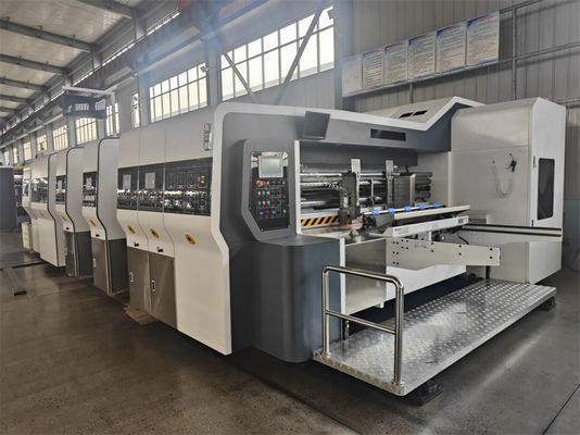Vervaardigingsfabriek Automatische Flexoprinting Slotting Die Cutting Geaffineerde kartonnen doos maken machine