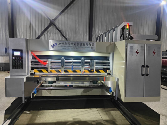 Automatische loodrandvoeding Flexo Vier kleurenprinten Slotting Die Cutting Machine
