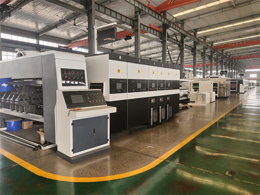 18000 KG High Speed gegolfde kartonnen doos Water-ink Printing Slotting Die Cutting Machine