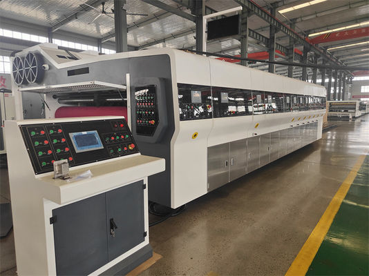 Lange levensduur Flexo machine voor het drukken en slijpsnijden van fruitdozen met 200 stuks/min