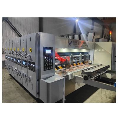 Automatische Flexo Slotter-drukmachine voor kartonnen doos met gegolfd karton