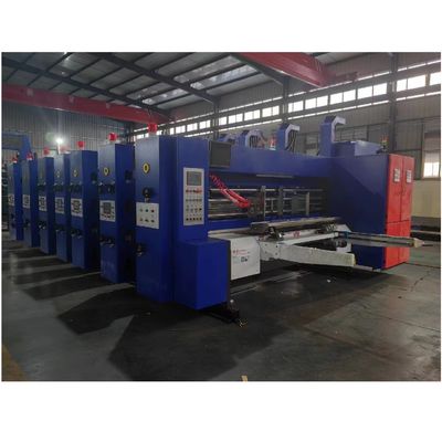220V golfkartondoos Flexo printer Kartondrukmachine met slotter en die-cutter
