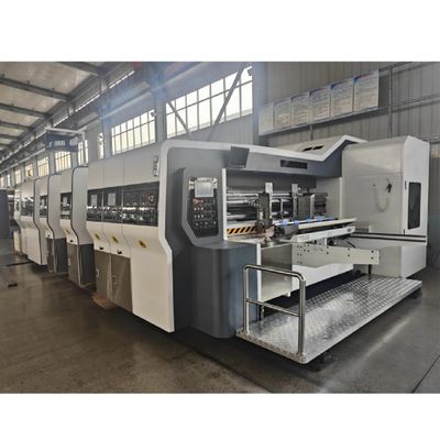 1200*960*2200mm Vacuümoverdracht Flexo-druk Stekende stanskartonmachine