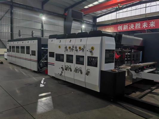 1200*960*2200mm Vacuümoverdracht Flexo-druk Stekende stanskartonmachine
