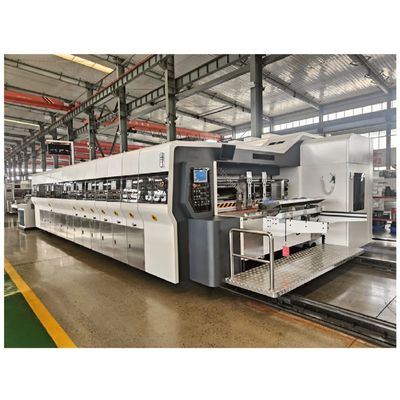 1200*960*2200mm Vacuümoverdracht Flexo-druk Stekende stanskartonmachine