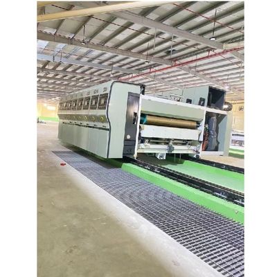 380V Hoog snelheids gegolfde kartonnen doos Water-ink printing Slotting Die Cutting Machine 2 3 4 5 6 Color Flexo Printing Machine