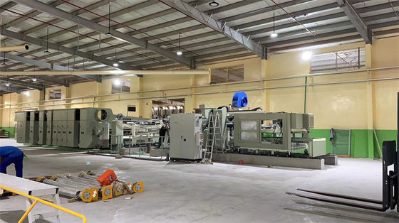 380V Hoog snelheids gegolfde kartonnen doos Water-ink printing Slotting Die Cutting Machine 2 3 4 5 6 Color Flexo Printing Machine