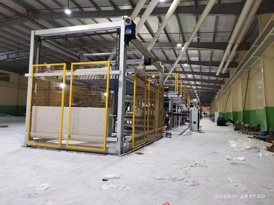 5 Ply gegolfde karton productielijn met hoofd aandrijving motor servo 12.5KW gemaakt
